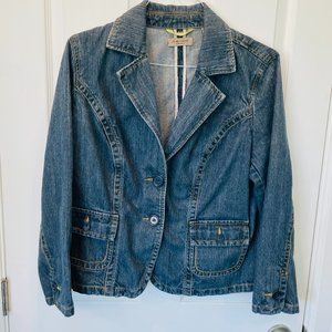 i.e. Relaxed Woman Blue Denim Jacket 1X